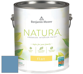 Benjamin Moore 512 Natura Interior Flat Finish матовая краска цвет 810 Blue Dragon