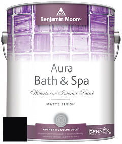 Benjamin Moore Aura 532 Bath & Spa Waterborne Interior Paint Matte Finish краска цвет RAL 9005 
