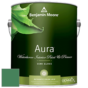Benjamin Moore Aura 528 Waterborne Interior Semi-gloss Finish краска цвет 2038-20 Irish Clover