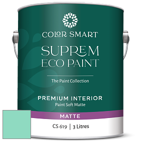 COLOR SMART CS 619 SUPREM ECO PAINT матовая краска цвет 613 Fresh Green