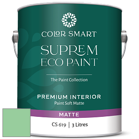COLOR SMART CS 619 SUPREM ECO PAINT матовая краска цвет NCS S 1040-G10Y 