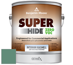 Benjamin Moore 357 Super Hide Zero Voc Interior Eggshell краска цвет 642 Palm Trees