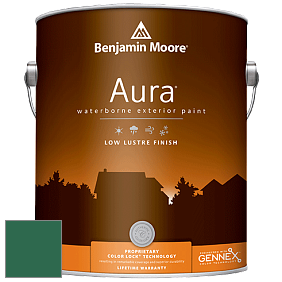 Benjamin Moore Aura 634 Waterborne Exterior Low Lustre Finish краска цвет 2042-10 True Green