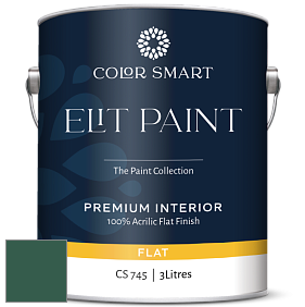 COLOR SMART CS 745 ELIT PAINT глубокоматовая моющаяся краска цвет 2043-10 Absolute Green