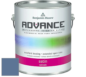 Benjamin Moore 792 Advance Interior Paint-Satin эмаль цвет 825 Blue Nova