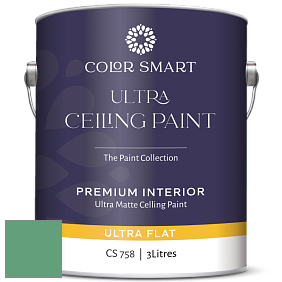 COLOR SMART CS 758 ULTRA CEILING PAINT ультраматовая краска цвет 587 Scotch Plains Green