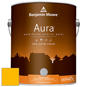 Benjamin Moore Aura 634 Waterborne Exterior Low Lustre Finish краска цвет 2021-20 Lemon