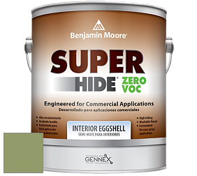 Benjamin Moore 357 Super Hide Zero Voc Interior Eggshell краска цвет 545 Buckingham Gardens