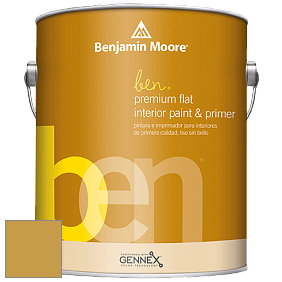 Benjamin Moore Ben W625 Premium Interior Latex Flat краска цвет 287 French Quarter Gold