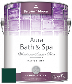 Benjamin Moore Aura 532 Bath & Spa Waterborne Interior Paint Matte Finish краска цвет RAL 6005 