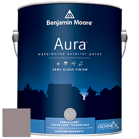 Benjamin Moore Aura 632 Waterborne Exterior Semi-Gloss Finish краска цвет 2114-40 Wet Concrete