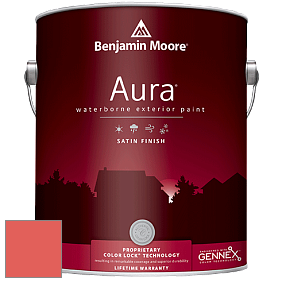 Benjamin Moore Aura 631 Waterborne Exterior Satin Finish краска цвет 2012-30 Tangerine Dream