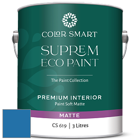 COLOR SMART CS 619 SUPREM ECO PAINT матовая краска цвет 2065-30 Brilliant Blue