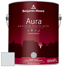 Benjamin Moore Aura 631 Waterborne Exterior Satin Finish краска цвет 875 Blue Veil