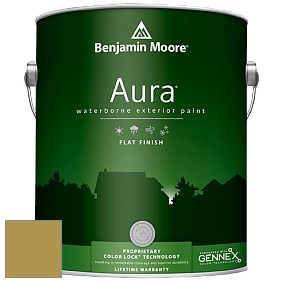 Benjamin Moore Aura 629 Waterborne Exterior Flat Finish краска цвет 385 Savannah Moss