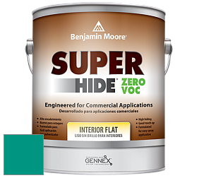 Benjamin Moore 355 Super Hide Zero Voc Interior Flat краска цвет 658 Neptune Green