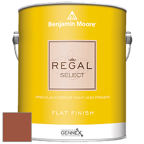 Benjamin Moore 547 Regal Select Waterborne Interior Flat Finish краска цвет 2175-10 Aztec Brick