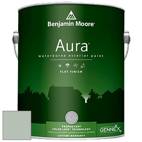 Benjamin Moore Aura 629 Waterborne Exterior Flat Finish краска цвет 459 Woodland Green
