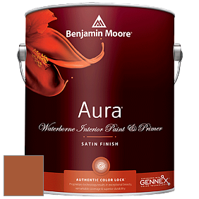 Benjamin Moore Aura 526 Waterborne Interior Satin Finish покрытие цвет NCS S 3560-Y50R 