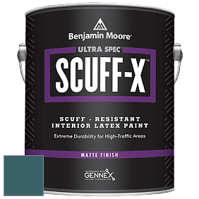 Benjamin Moore 484 Ultra Spec SCUFF-X Interior Matte Finish краска цвет 2057-20 GalÃ¡pagos Turquoise