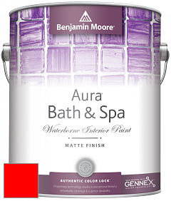 Benjamin Moore Aura 532 Bath & Spa Waterborne Interior Paint Matte Finish краска цвет RAL 3026 