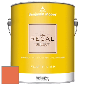 Benjamin Moore 547 Regal Select Waterborne Interior Flat Finish краска цвет 2014-30 Tangy Orange