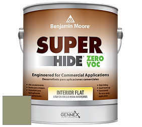 Benjamin Moore 355 Super Hide Zero Voc Interior Flat краска цвет AF-445 
