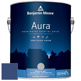 Benjamin Moore Aura 632 Waterborne Exterior Semi-Gloss Finish краска цвет 2066-10 Blue