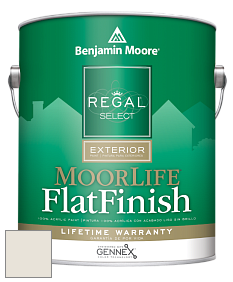 Benjamin Moore W105 Regal Select Exterior Paint-MoorLife Flat Finish краска цвет 961 Seapearl