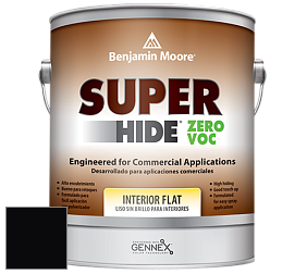 Benjamin Moore 355 Super Hide Zero Voc Interior Flat краска цвет RAL 9005 