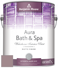 Benjamin Moore Aura 532 Bath & Spa Waterborne Interior Paint Matte Finish краска цвет 1251 Mulberry Wine