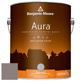 Benjamin Moore Aura 634 Waterborne Exterior Low Lustre Finish краска цвет 2109-40 Smoked Oyster
