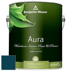Benjamin Moore Aura 528 Waterborne Interior Semi-gloss Finish краска цвет RAL 5020 