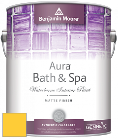 Benjamin Moore Aura 532 Bath & Spa Waterborne Interior Paint Matte Finish краска цвет NCS S 0570-Y 
