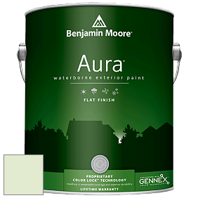 Benjamin Moore Aura 629 Waterborne Exterior Flat Finish краска цвет 547 Mint Julep