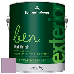 Benjamin Moore Ben 541 Waterborne Exterior Flat Finish краска цвет 1377 Caribbean Sunset