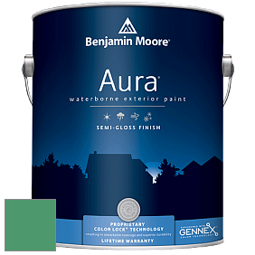 Benjamin Moore Aura 632 Waterborne Exterior Semi-Gloss Finish краска цвет 581 Floradale Isle