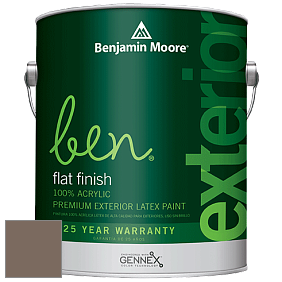 Benjamin Moore Ben 541 Waterborne Exterior Flat Finish краска цвет 994 Fallen Timber