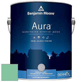 Benjamin Moore Aura 632 Waterborne Exterior Semi-Gloss Finish краска цвет 579 Cliffside Park