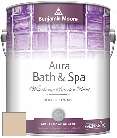 Benjamin Moore Aura 532 Bath & Spa Waterborne Interior Paint Matte Finish краска цвет 959 Antique Parchment