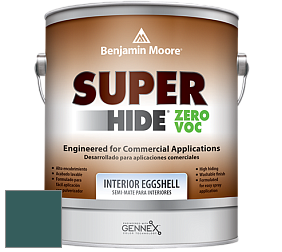 Benjamin Moore 357 Super Hide Zero Voc Interior Eggshell краска цвет 735 Deep Sea Green