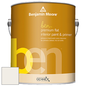Benjamin Moore Ben W625 Premium Interior Latex Flat краска цвет AF-10 