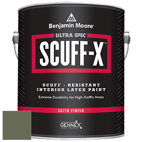 Benjamin Moore 486 Ultra Spec SCUFF-X Interior Satin Finish краска цвет 441 Alligator Alley