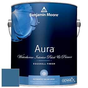 Benjamin Moore Aura 524 Waterborne Interior Eggshell Finish краска цвет 2063-30 Blueberry