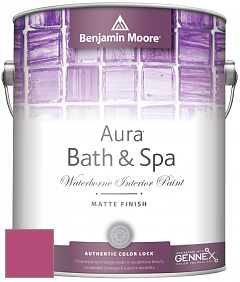 Benjamin Moore Aura 532 Bath & Spa Waterborne Interior Paint Matte Finish краска цвет 2079-30 Peony