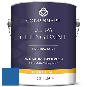 COLOR SMART CS 758 ULTRA CEILING PAINT ультраматовая краска цвет NCS S 3060-R80B 