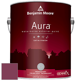 Benjamin Moore Aura 631 Waterborne Exterior Satin Finish краска цвет 2076-10 Crushed Velvet