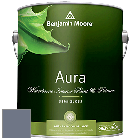 Benjamin Moore Aura 528 Waterborne Interior Semi-gloss Finish краска цвет 1441 Amethyst Shadow