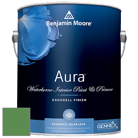 Benjamin Moore Aura 524 Waterborne Interior Eggshell Finish краска цвет 2034-30 Grassy Fields