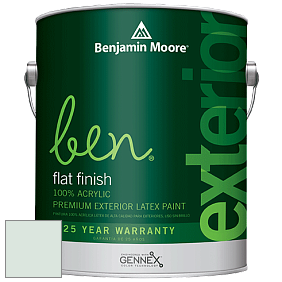 Benjamin Moore Ben 541 Waterborne Exterior Flat Finish краска цвет 842 Green Cast